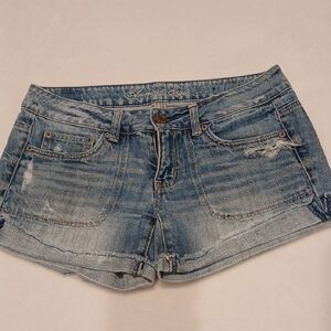 American Eagle Outfitters Light Blue Jean Shorts